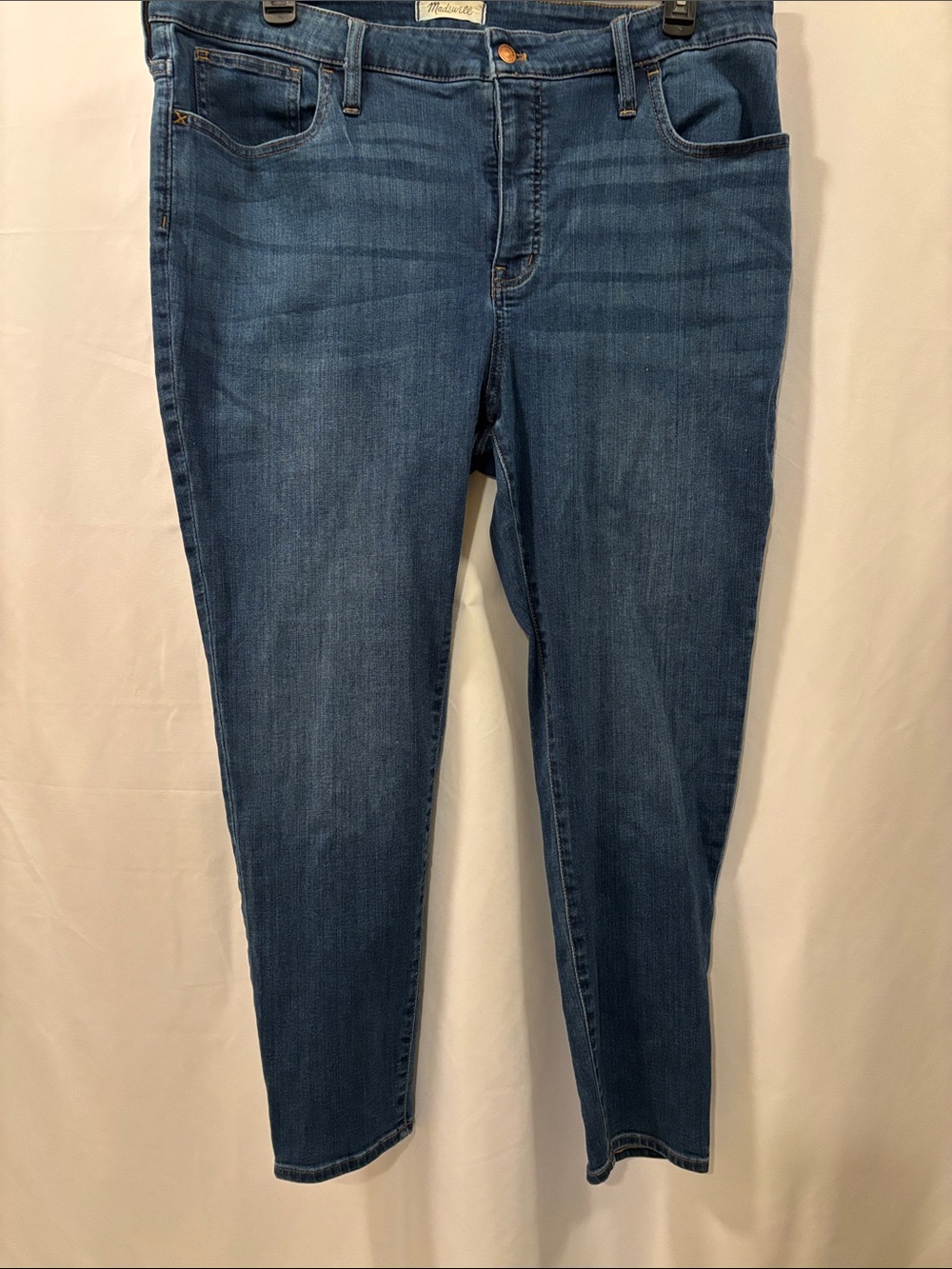 Madewell Mid Rise Skinny Women's Blue Jeans - size 35